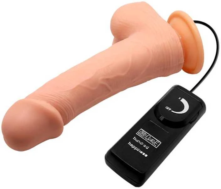 BAILE Vibruojanti dildo ir dirbtinis penis su nuotolinio valdymo pulteliu