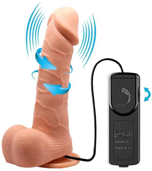 BAILE Vibruojanti dildo ir dirbtinis penis su nuotolinio valdymo pulteliu
