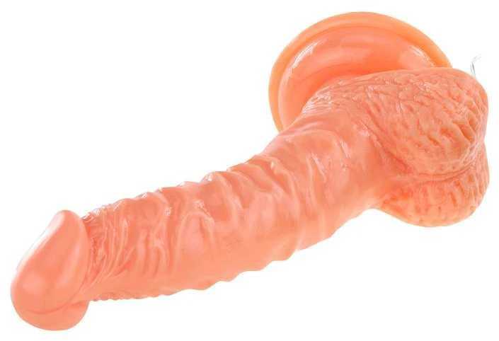 Baile Vibrators BAILE Vibruojantis styguotas tikroviškas penis su siurbtuku
