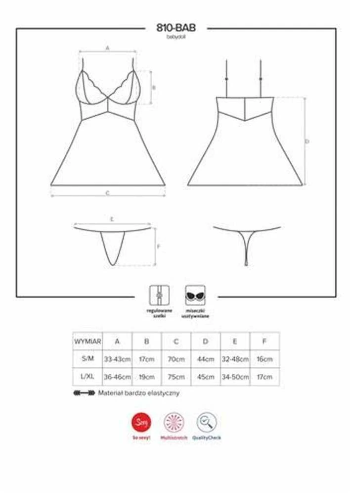Obsessive OBS Babydoll L/XL