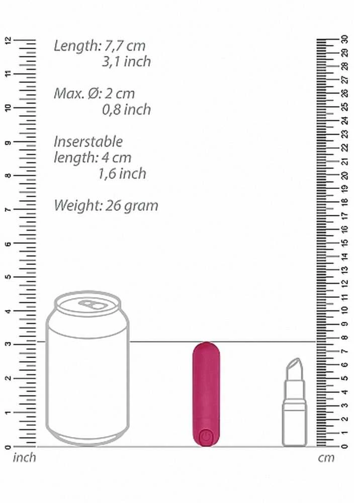 Shots Be Good Tonight 10 Speed Rechargeable Bullet - Rožinė