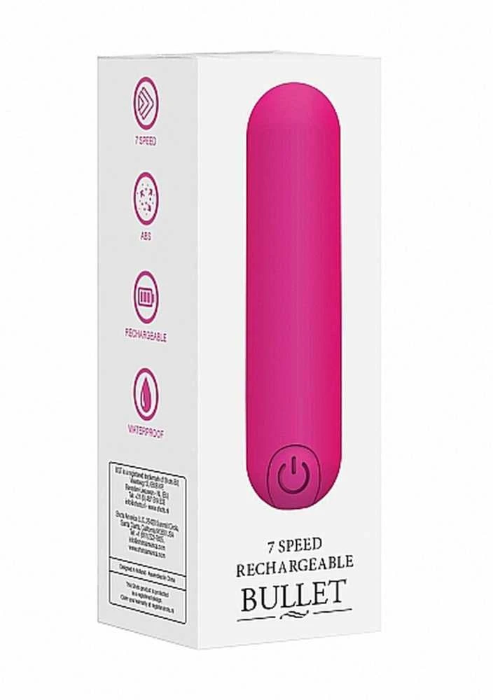Shots Be Good Tonight 10 Speed Rechargeable Bullet - Rožinė