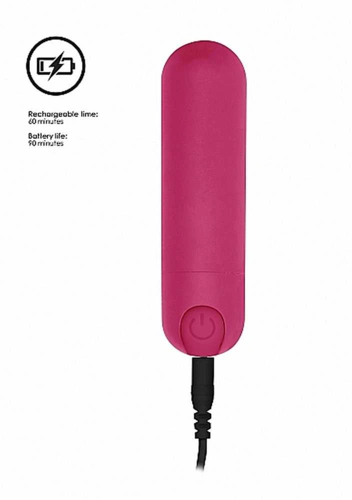 Shots Be Good Tonight 10 Speed Rechargeable Bullet - Rožinė