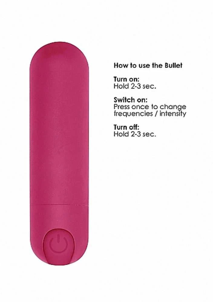 Shots Be Good Tonight 10 Speed Rechargeable Bullet - Rožinė