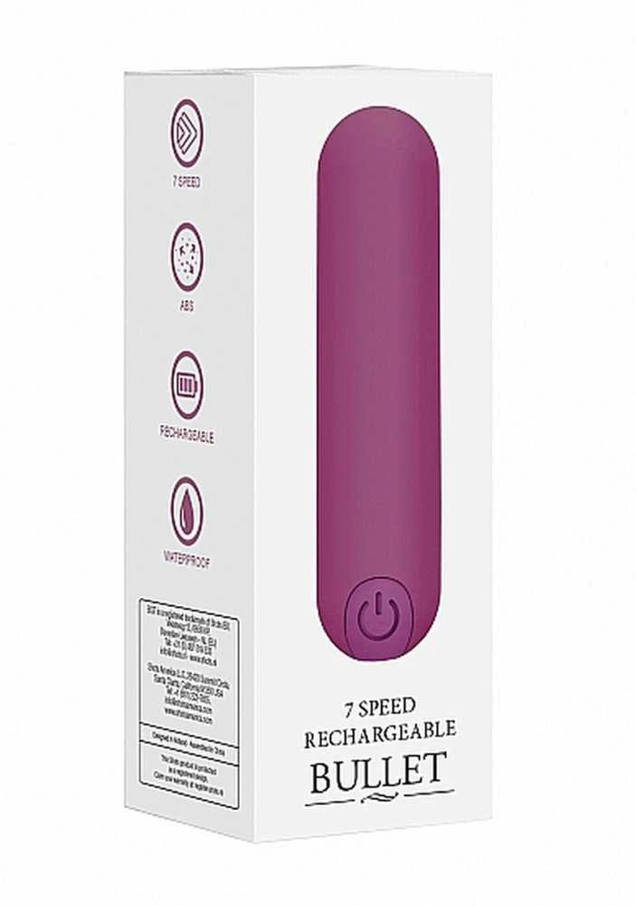 Shots Be Good Tonight 10 Speed Rechargeable Bullet - Violetinė