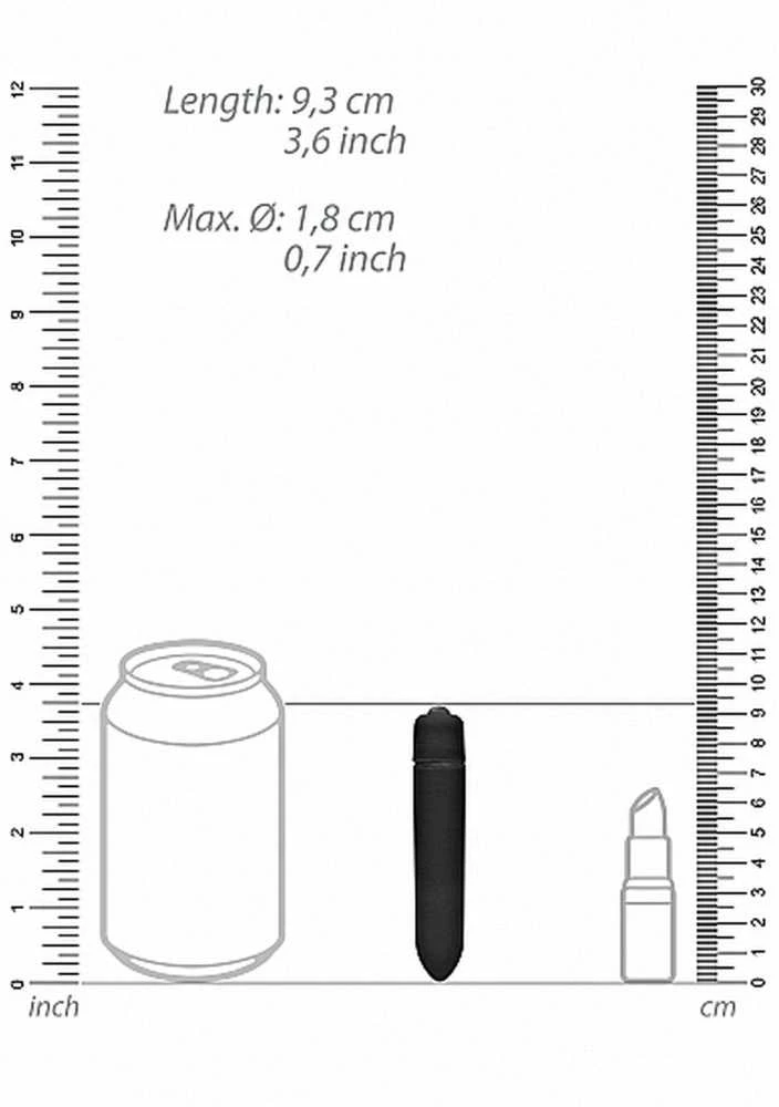 Shots Be Good Tonight Mini vibratorius, mažas kulkų masažuoklis, kulkos seksas 9cm