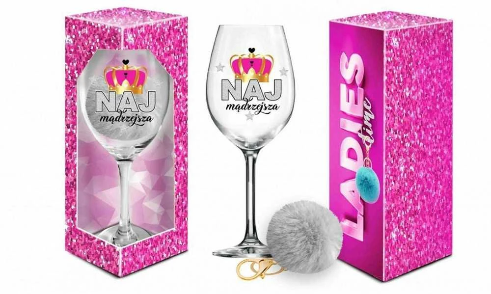 Bgtech Wine taurė dovana 700 užrašas Išmintingiausias