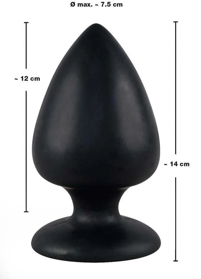 Black Velvets Butt Plug Large