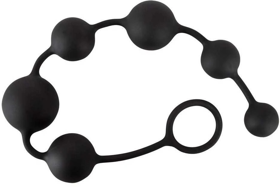 Black Velvets Juodas Velvets Anal Beads
