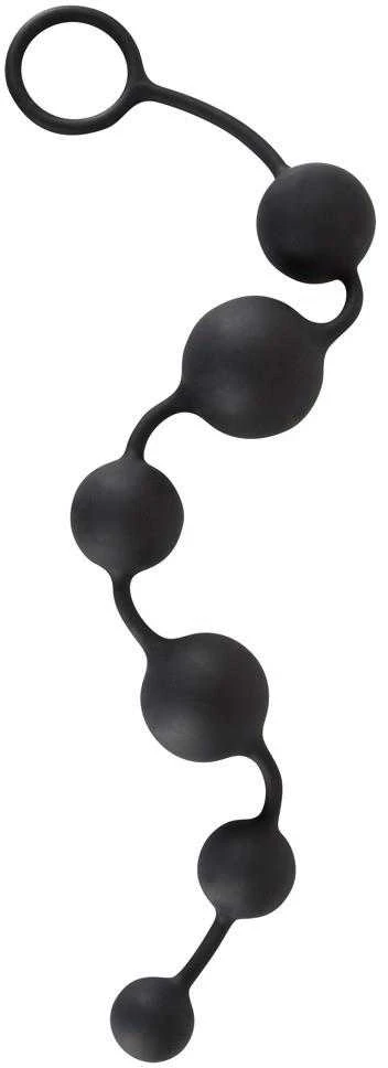 Black Velvets Juodas Velvets Anal Beads
