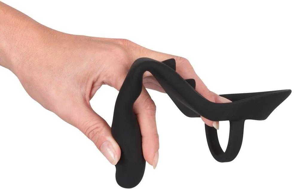 Black Velvets Juodas Velvets Ring & Plug