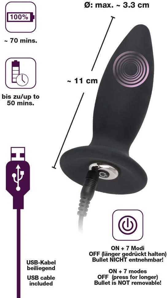 Black Velvets Juodas Velvets Recharge Plug S