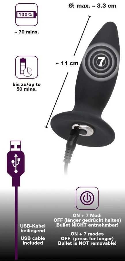 Black Velvets Juodas Velvets Recharge Plug S