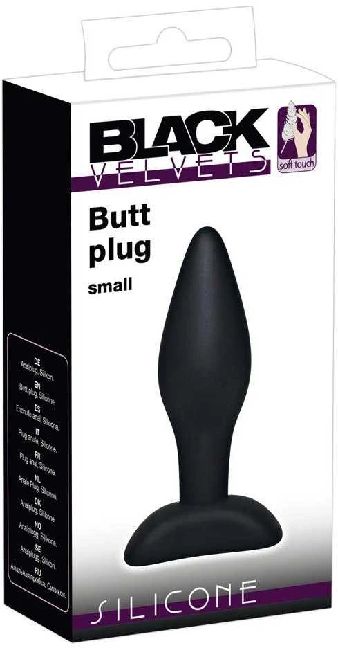 Black Velvets mažas analinis kamštis pakuotėje