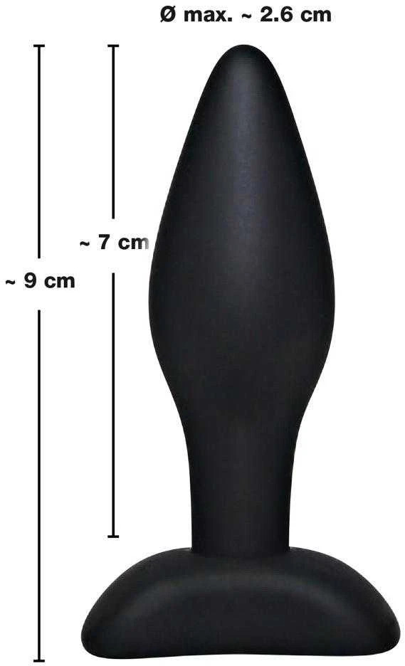 Black Velvets Juodas Velvets Small Plug