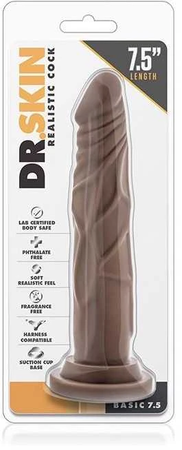 Blush DR. ODA REALISTIC COCK 7.5 ŠOKOLADAS