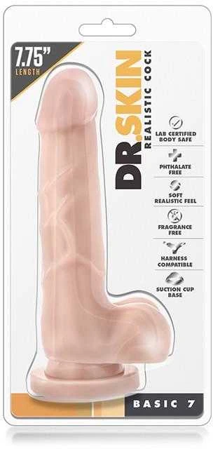 Blush Skaistalai DR. ODA REALISTIC COCK BASIC 7 FLESH