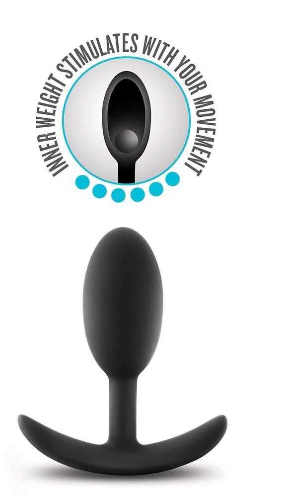 Blush ANALINIS ADVENTURES PLATINUM VIBRA SLIM PLUG - VIDUTINIS