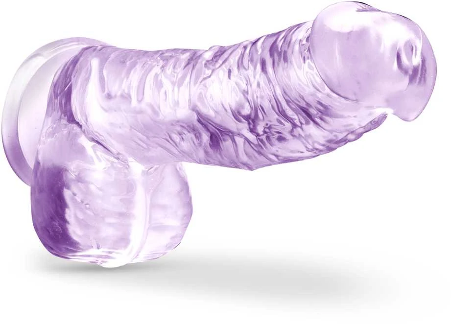 Dreamtoys Blush NATŪRALIAI JŪSŲ 6 colių KRISTALINIS DILDO AMETISTAS
