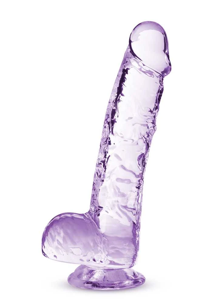 Dreamtoys Blush NATŪRALIAI JŪSŲ 6 colių KRISTALINIS DILDO AMETISTAS