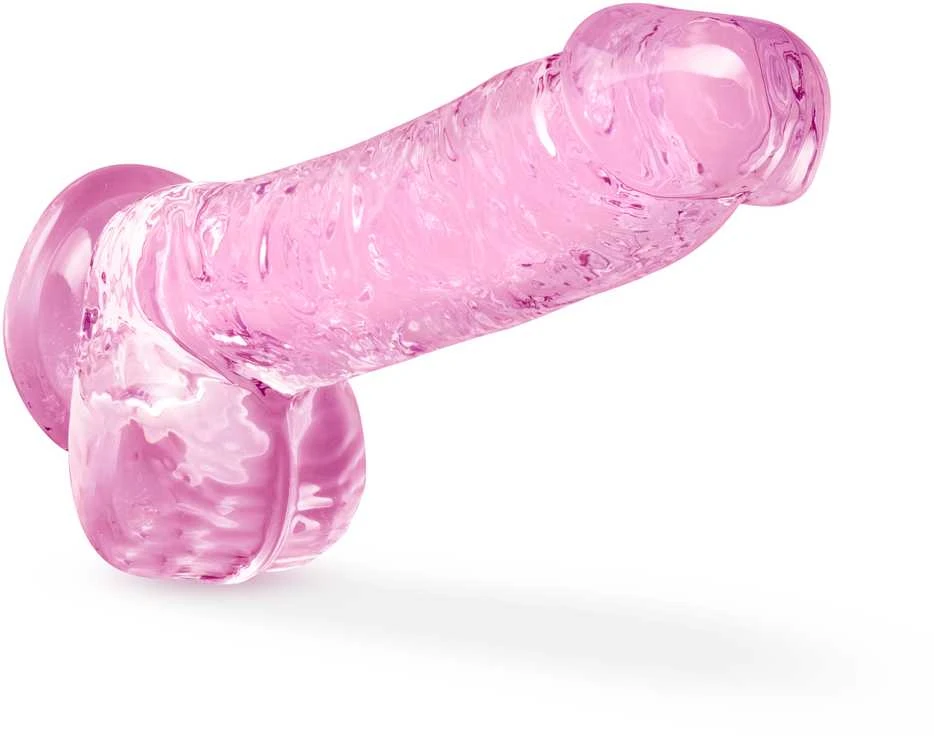 Dreamtoys Blush NATŪRALIAI JŪSŲ 6 colių KRISTALINĖ DILDO ROŽĖ