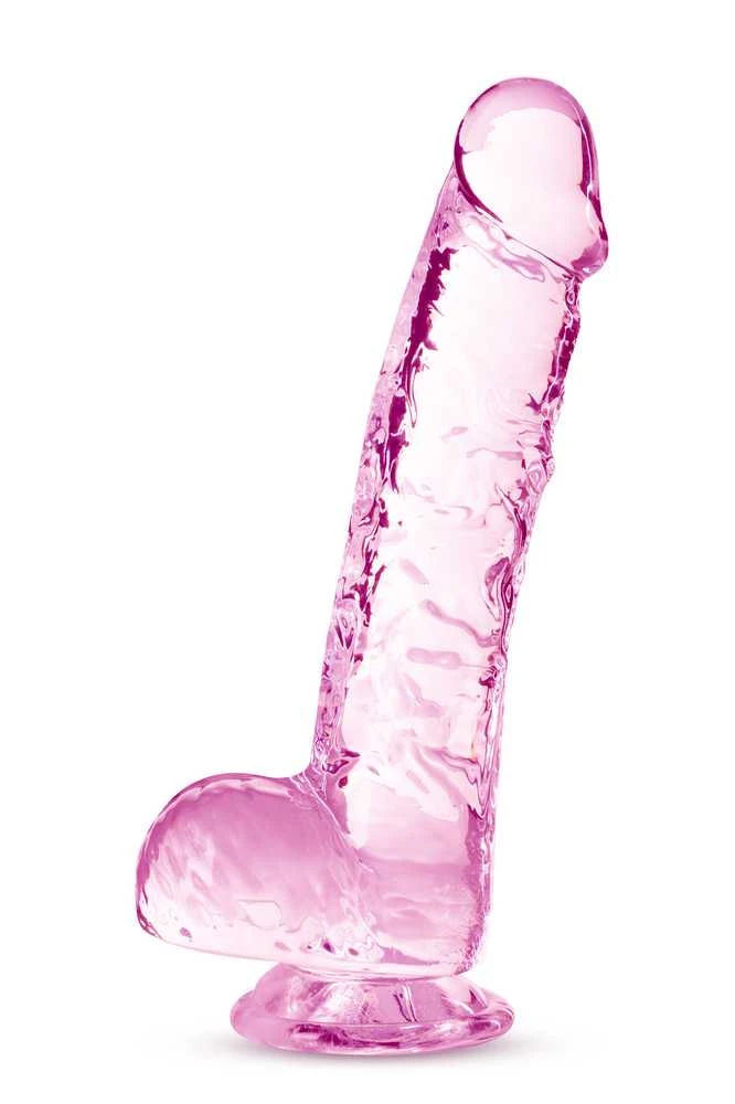 Dreamtoys Blush NATŪRALIAI JŪSŲ 6 colių KRISTALINĖ DILDO ROŽĖ