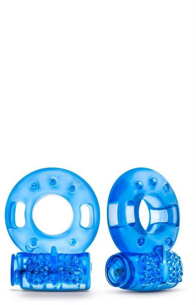 Blush Skaistalai STAY HARD VIBRATING COCK RINGS 2 PACK