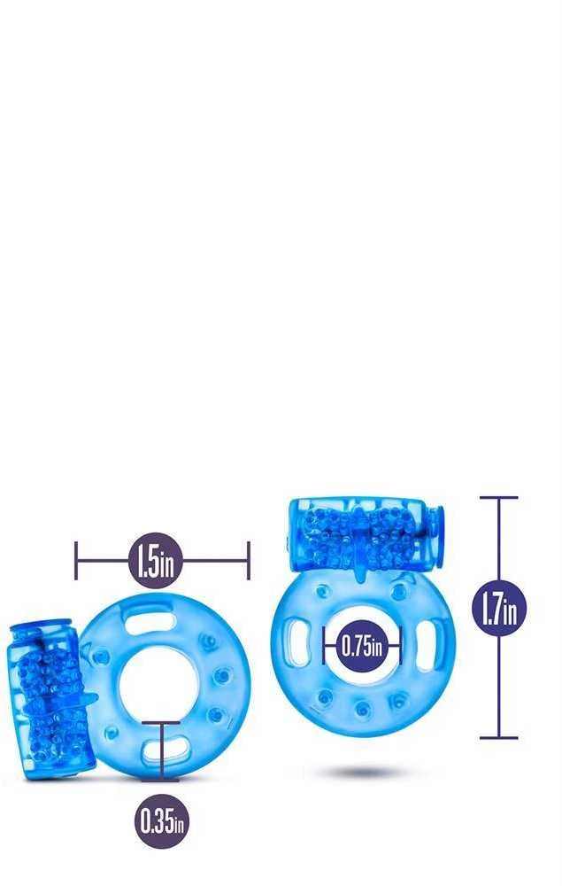 Blush Skaistalai STAY HARD VIBRATING COCK RINGS 2 PACK