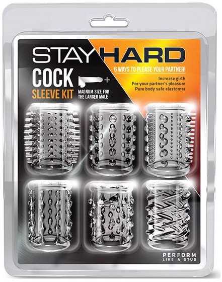 Blush STAY HARD COCK SLEEVE KIT CLEAR