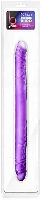 Blush B JŪSŲ 16 colių DVIGUBAS DILDO PURPURINE
