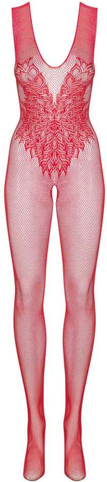 Obsessive - Bodystocking N112 Raudona XL/XXL