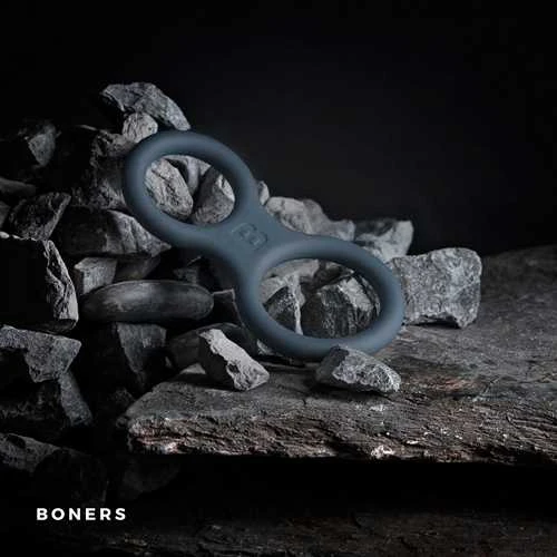 Boners Silikono žiedas ir rutulinis neštuvas - Pilkas
