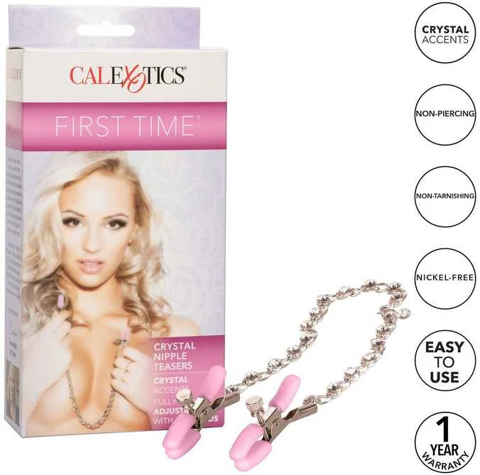 Calexotics Crystal Nipple Teasers Metal