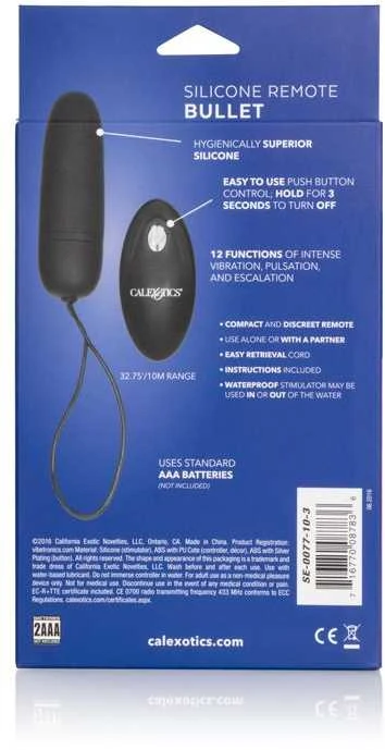 Calexotics Jajko/wibr-REMOTE BULLET Juodas