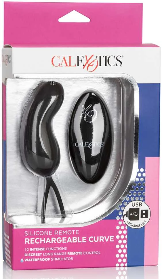 Calexotics Jajko/wibr-REMOTE RECHARGEABLE CURVE Juodas
