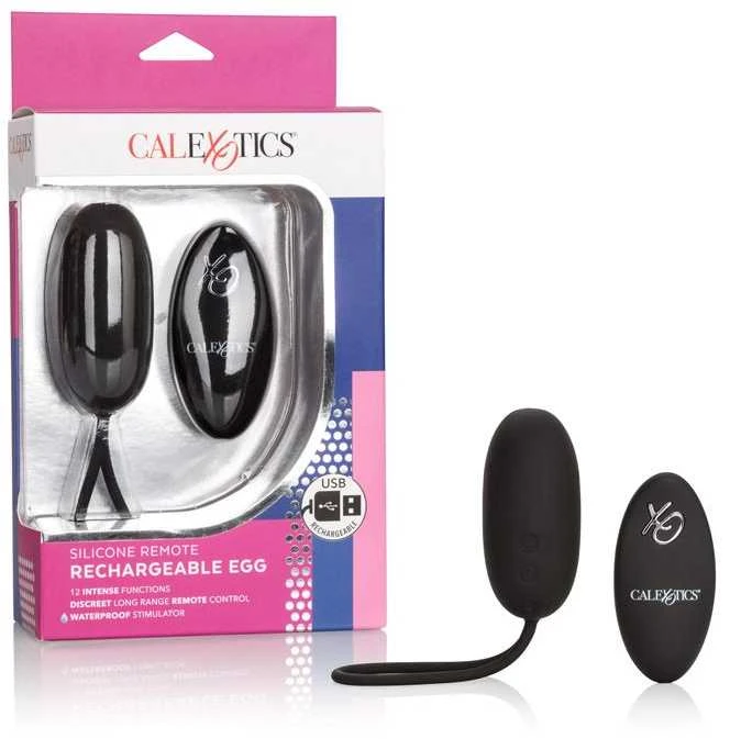 Calexotics Jajko/wibr-REMOTE RECHARGEABLE EGG Juodas