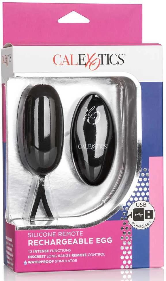 Calexotics Jajko/wibr-REMOTE RECHARGEABLE EGG Juodas