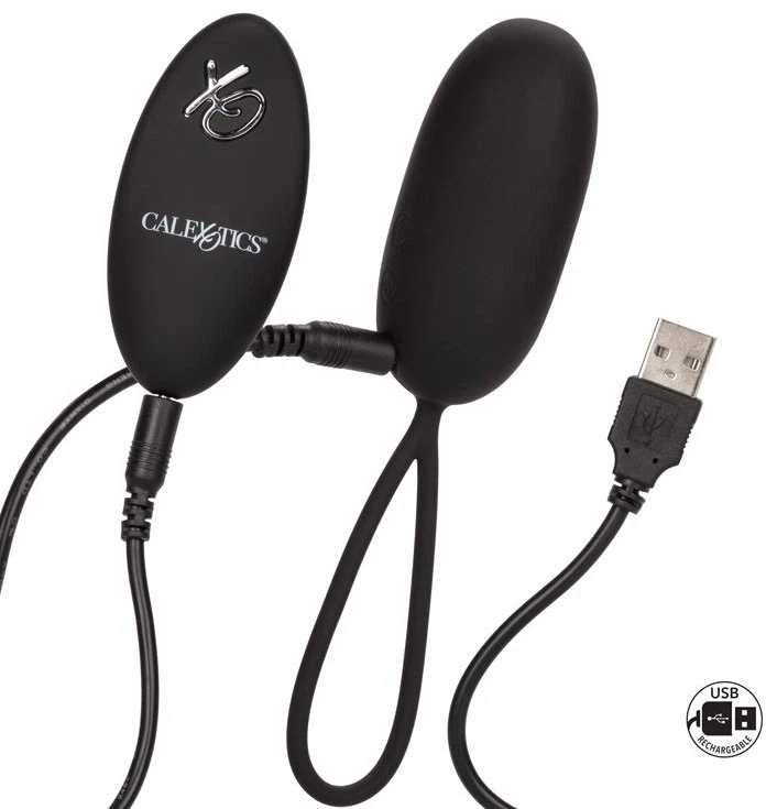 Calexotics Jajko/wibr-REMOTE RECHARGEABLE EGG Juodas