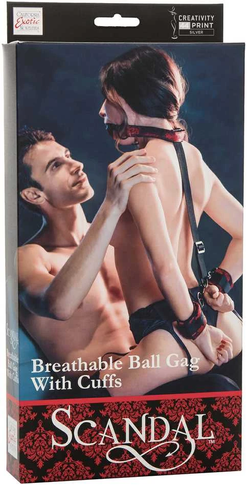 Calexotics BDSM rinkinys su burnos kamščiu ir antrankiais