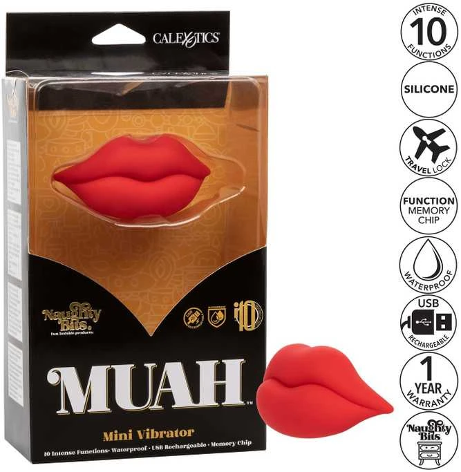 Calexotics Muah Mini Vibrator Raudona
