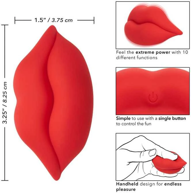 Calexotics Muah Mini Vibrator Raudona