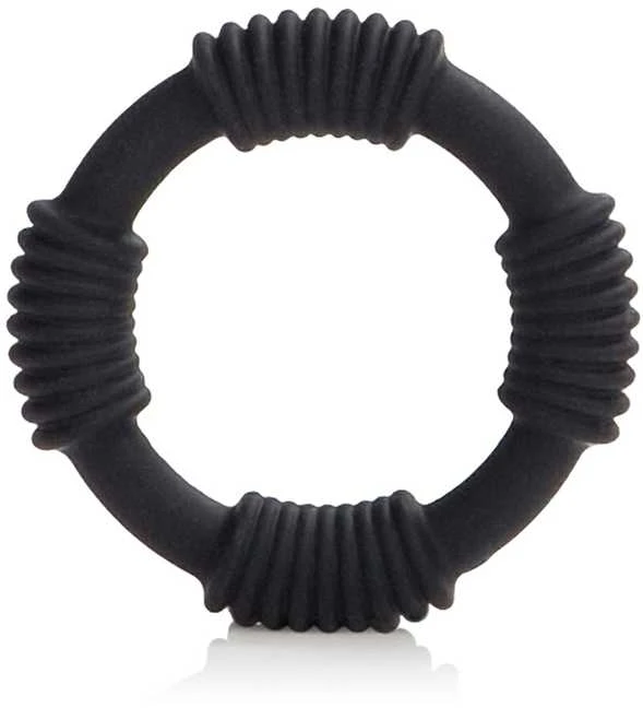 Calexotics žiedas - ADONIS SILICONE RINGS HERCULES BLCK
