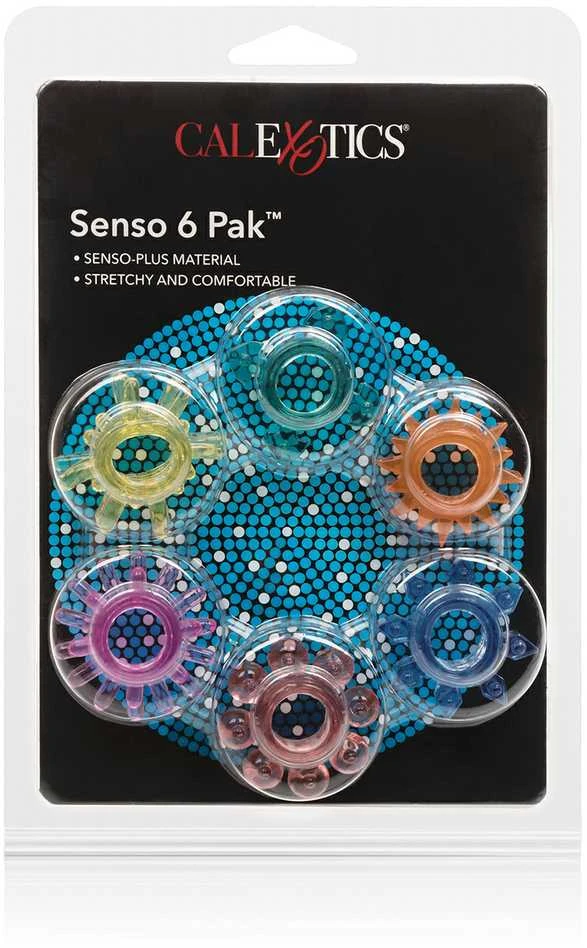 California Exotics Senso Cock Rings Penio žiedai (6 vnt.)