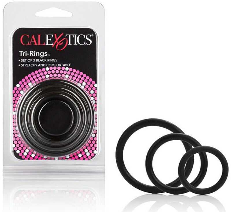 Calexotics Pierścień-TRI-RINGS Juodas