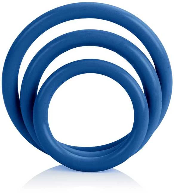 Calexotics Pierścień-TRI-RINGS Mėlynas