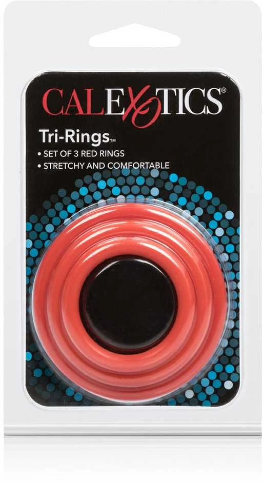 Calexotics Pierścień-TRI-RINGS Raudonas