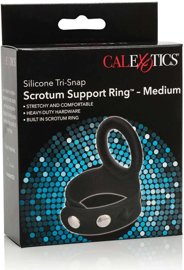 Calexotics Ring-TRI-SNAP SCROTUM SUPPORT RING M