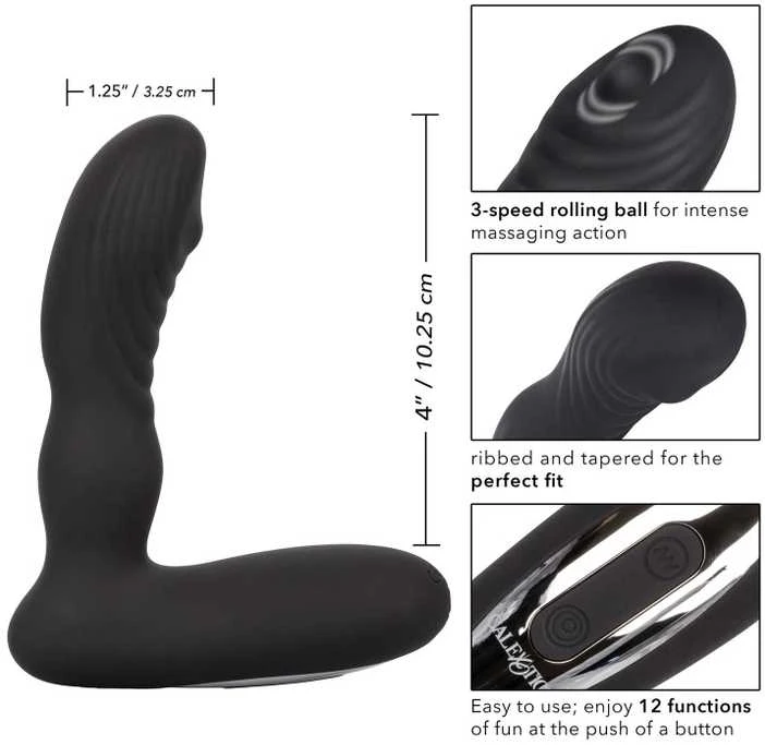 Calexotics Plug/vibr-WIRELESS PINPOINT PROBE Juodas