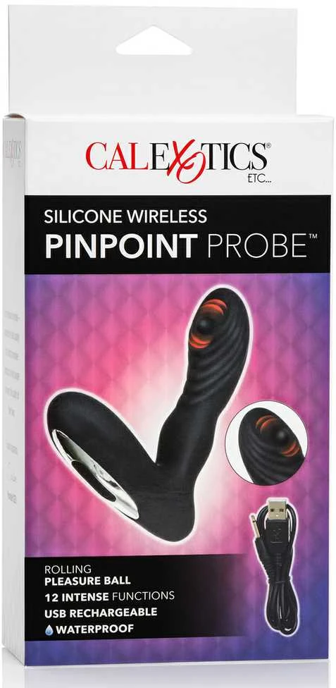 Calexotics Plug/vibr-WIRELESS PINPOINT PROBE Juodas