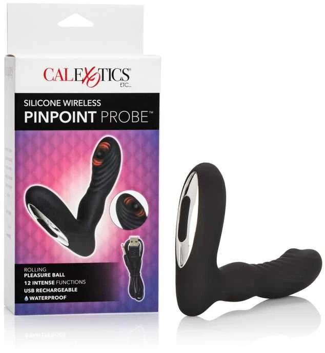 Calexotics Plug/vibr-WIRELESS PINPOINT PROBE Juodas